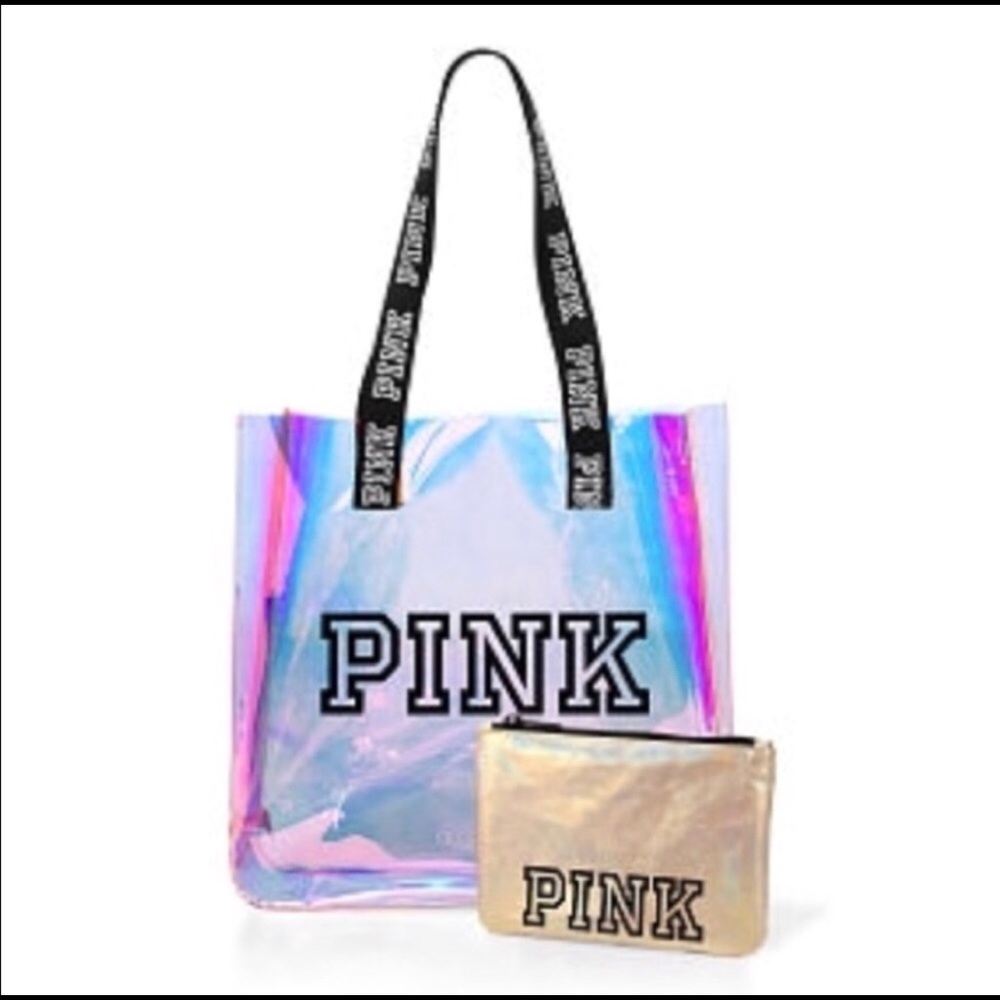 Iridescent PINK Holographic Tote